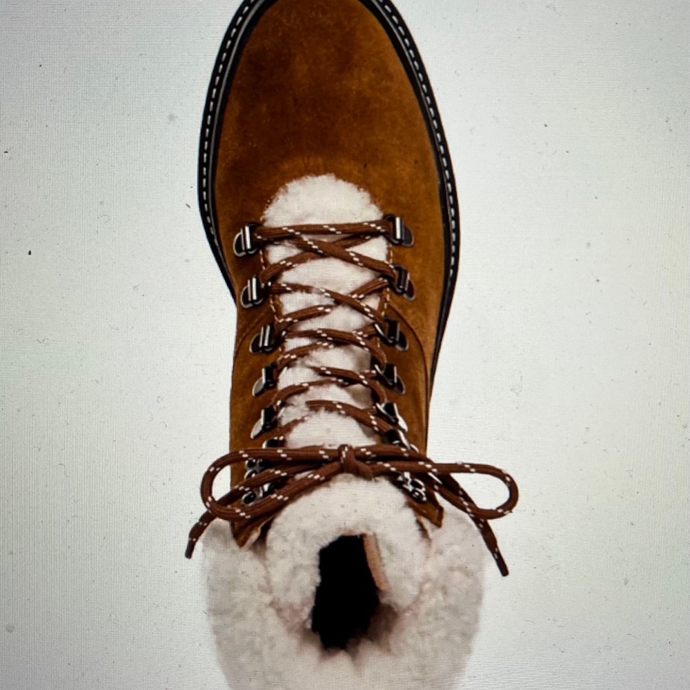 Almond split suede boots - Picture 4 of 5